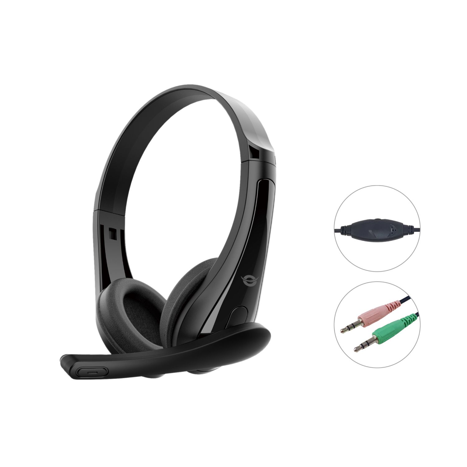 POLONA06B3T - Auriculares+Micr�fono CONCEPTRONIC Supraurales Binaurales 3.5mm Cable 1.8m Negros (POLONA06B3T)