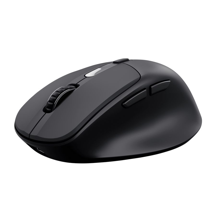 25991 - Rat�n Trust Zevo Ergon�mico �ptico Diestro Clic Silencioso RF Wireless/Bluetooth USB-A 4000dpi Negro (25991)