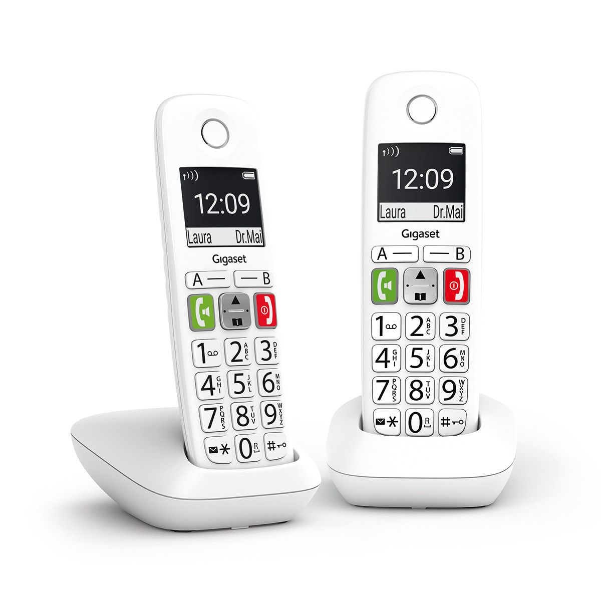 GIGA-TEL E290 DUO WH - Tel�fono Inal�mbrico Gigaset E290 DECT/Anal�gico Pantalla 2? Identificador Llamadas Pack DUO Escritorio/Pared Blanco (L36852-H2901-D202)