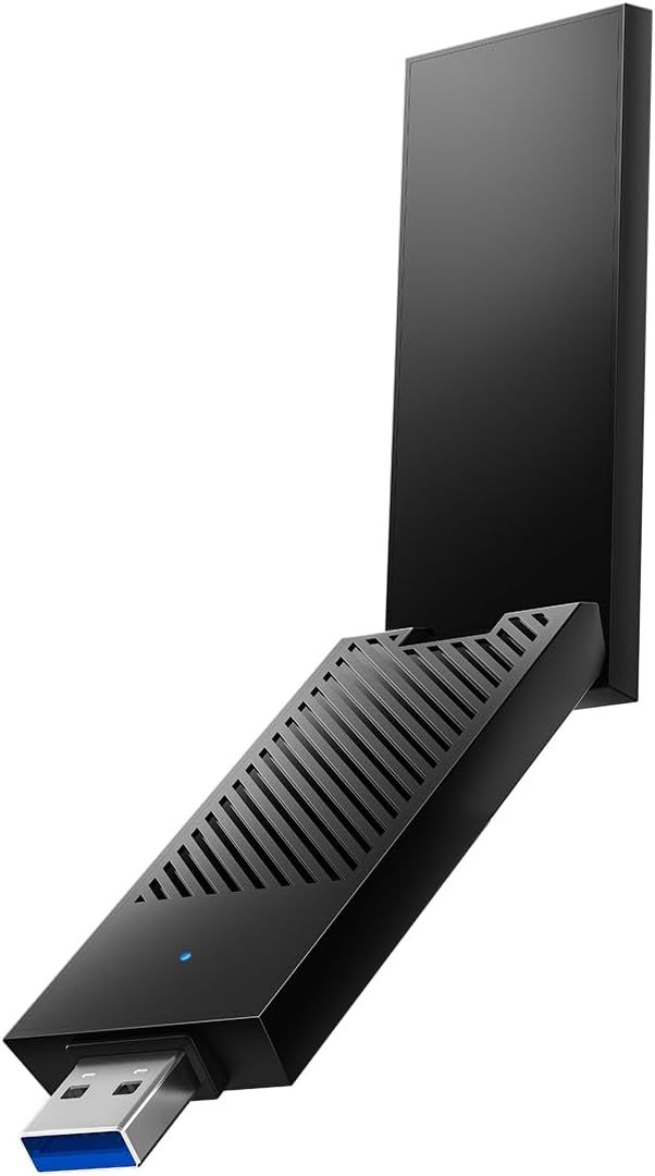 WU5400 - Adaptador CUDY AX5400 USB-A 3.0 WLAN WiFi 6E Tri-Band Antena Externa PC Negro (WU5400)