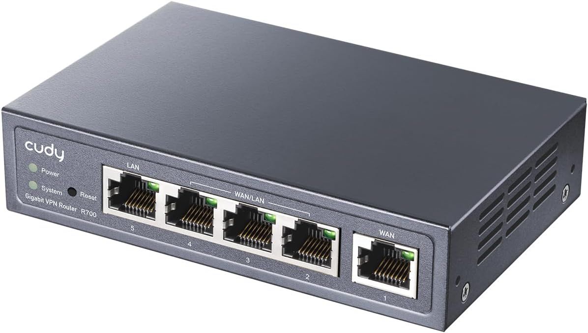 R700 - Router CUDY 1xWAN 1xRJ45 Ethernet LAN GbE Gris (R700)