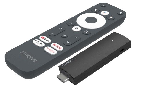 LEAP UNA + - TV Stick Strong 2K FHD A55 USB-C HDMI 1.4 WiFi Bluetooth Android Mando a Distancia Negro (LEAP UNA +)