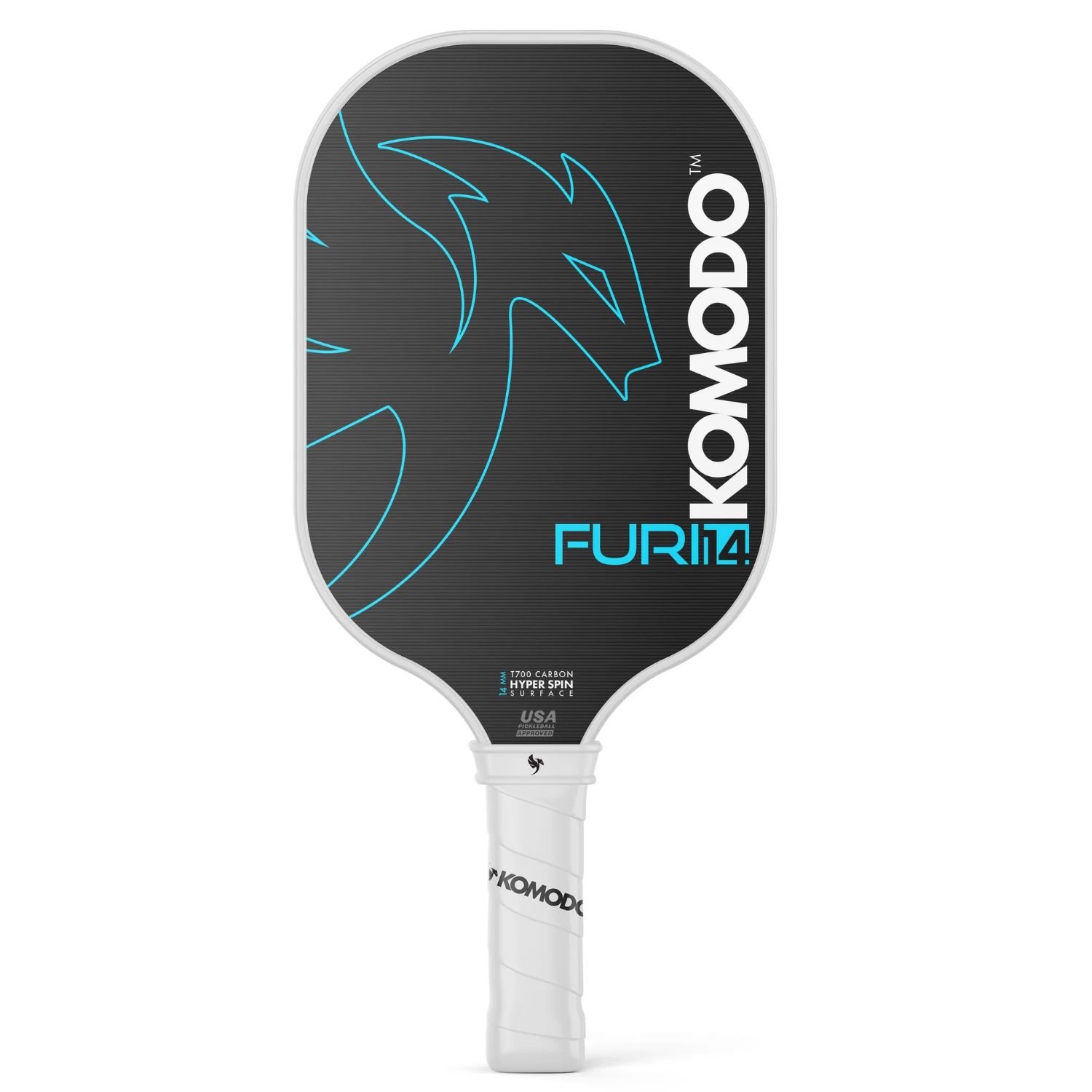 KOMODO FURI BLUE14 - Pala de Pickleball Komodo Furi 14mm Azul (KOMODO FURI.SUPERFICIE CARBONO T700. NUCLEO POLIPROPILENO HONEYCOMB ALTA (BLUE14)