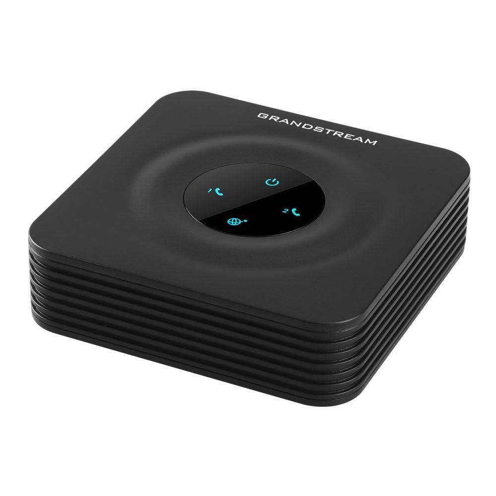 HT802 v2 - Adaptador de Tel�fono Anal�gico Grandstream 1 Perfil SIP 1xRJ45 2xFSX Ethernet 10/100 Negro (HT802 v2)