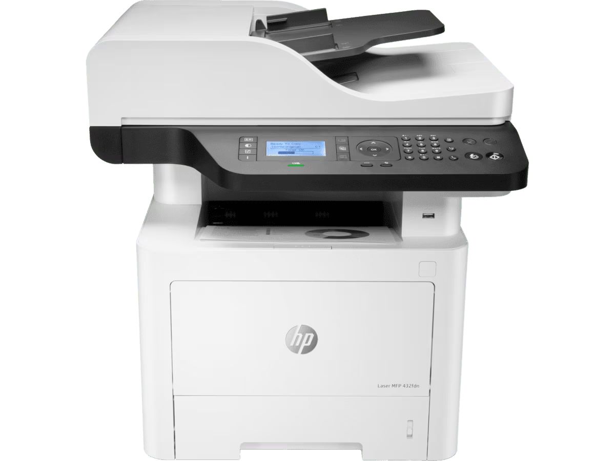 7UQ76A#B19 - Impresora Multifunci�n HP Laser 432fdn A4 B/N USB 2.0 Fax Blanca/Negra (7UQ76A)