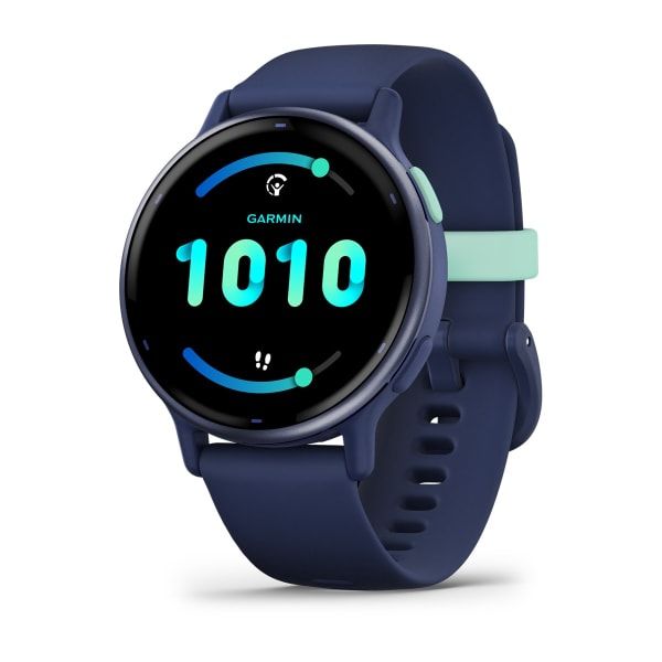 010-02862-12 - Smartwatch Garmin Vivoactive 5 AMOLED Digital T�ctil Color 1.2? 42mm 4Gb Multideporte NFC WiFi Bluetooth GPS ANT+ Cuerpo Azul Correa Silicona Azul (010-02862-12)