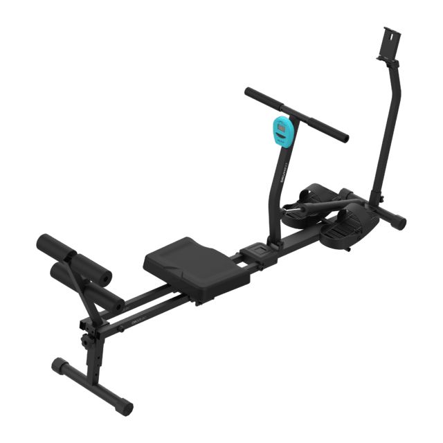 A01_EU01_118904 - Remo de Fitness Cecotec Drumfit Rower CompactROW. Resistencia hidr�ulica ajustable en 12 niveles, Soporta hasta 110 kg, dise�o plegable. (A01_EU01_118904)