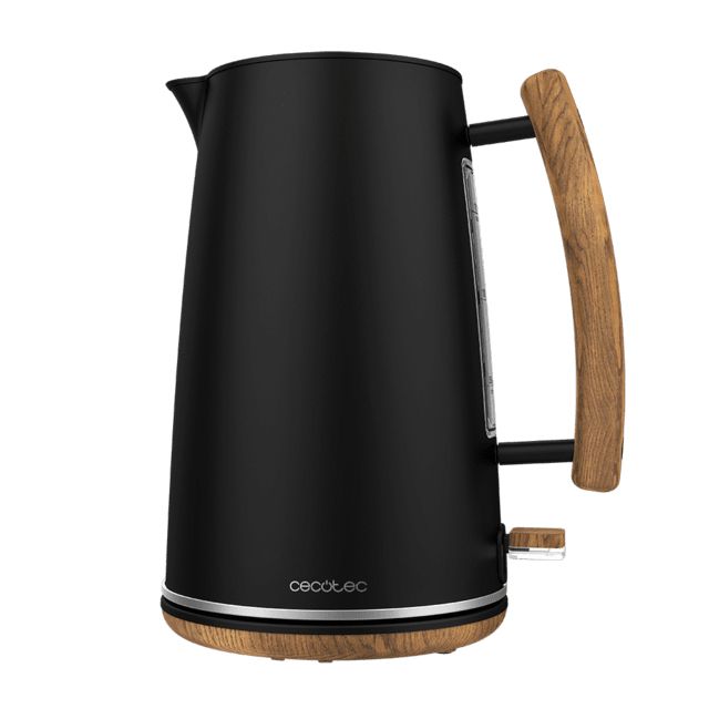 01479 - Hervidor de Agua CECOTEC ThermoSense 400 Black Woody 3000W 1.7L Filtro Antical Base con Giro 360� Acero Inoxidable (01479)
