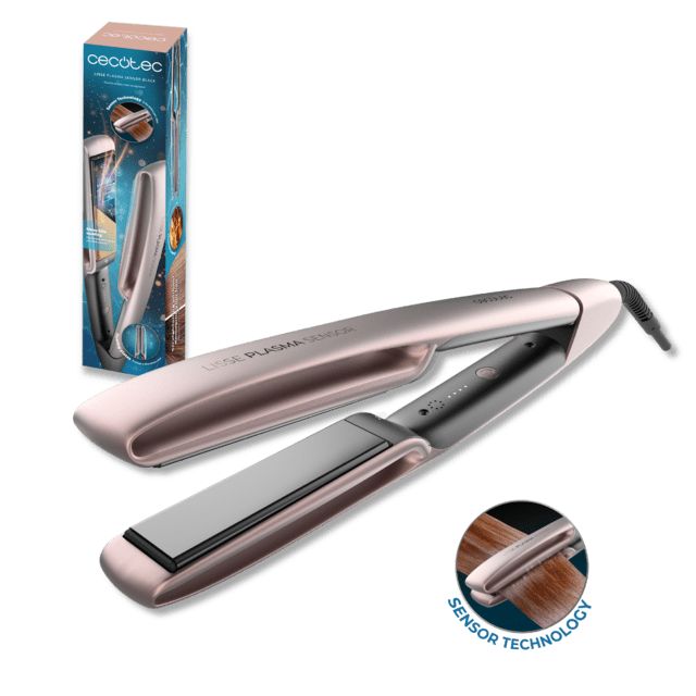 A01_EU01_122641 - Plancha de Pelo CECOTEC Lisse Plasma Sensor Black Tecnolog�a de Sensor y Plasma con Giroscopio Temperatura Ajustable 160-220�C (A01_EU01_122641)