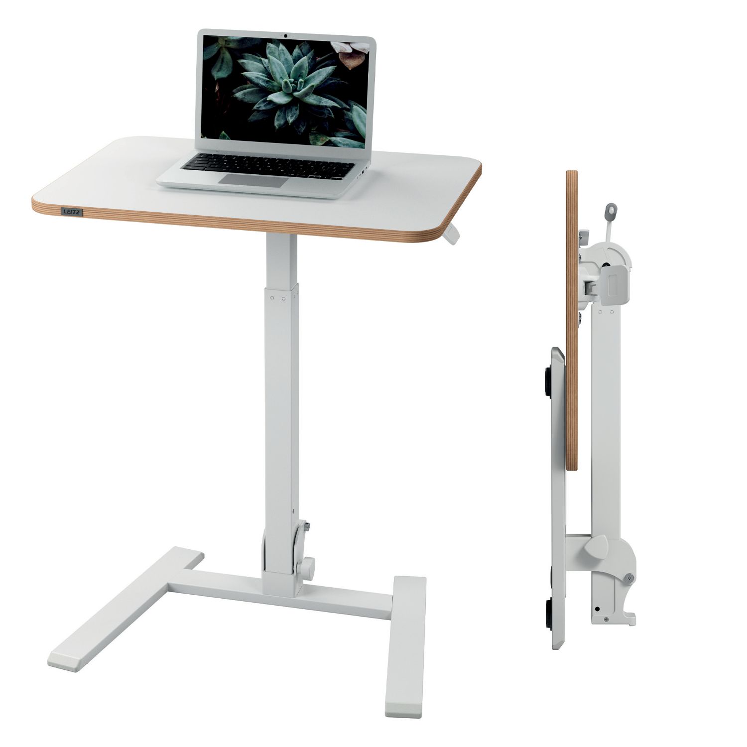 6588-00-01 - Mesa Escritorio Leitz Ergo Altura regulable para sentarse/estar de pie, 65x46x1.8cm, Blanco. (6588-00-01)