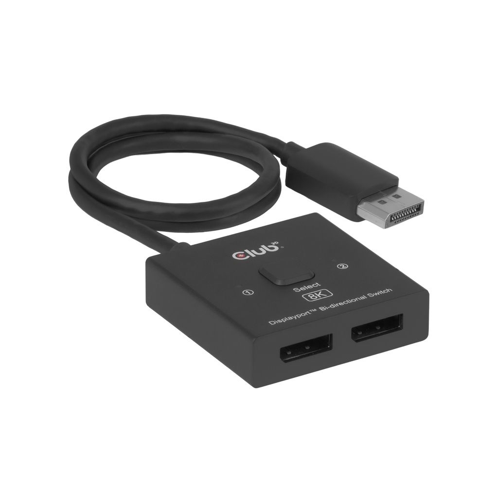 CSV-1009 - Switch Club 3D 2xDisplayPort 8K Ultra HD/60Hz Bidireccional Negro (CSV-1009)