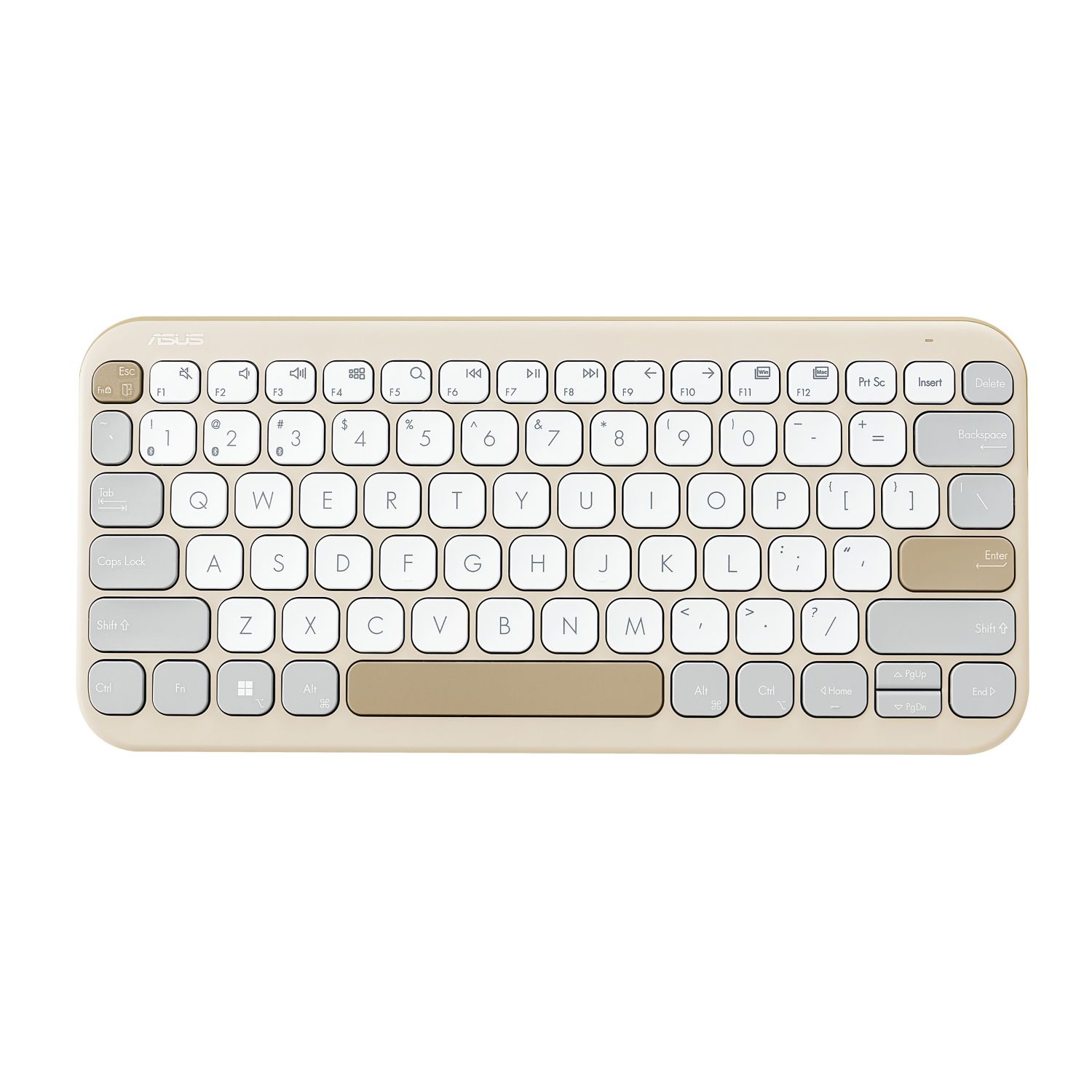 90XB0880-BKB210 - Teclado Asus Marshmallow KW100 Wireless Beige (90XB0880-BKB210)