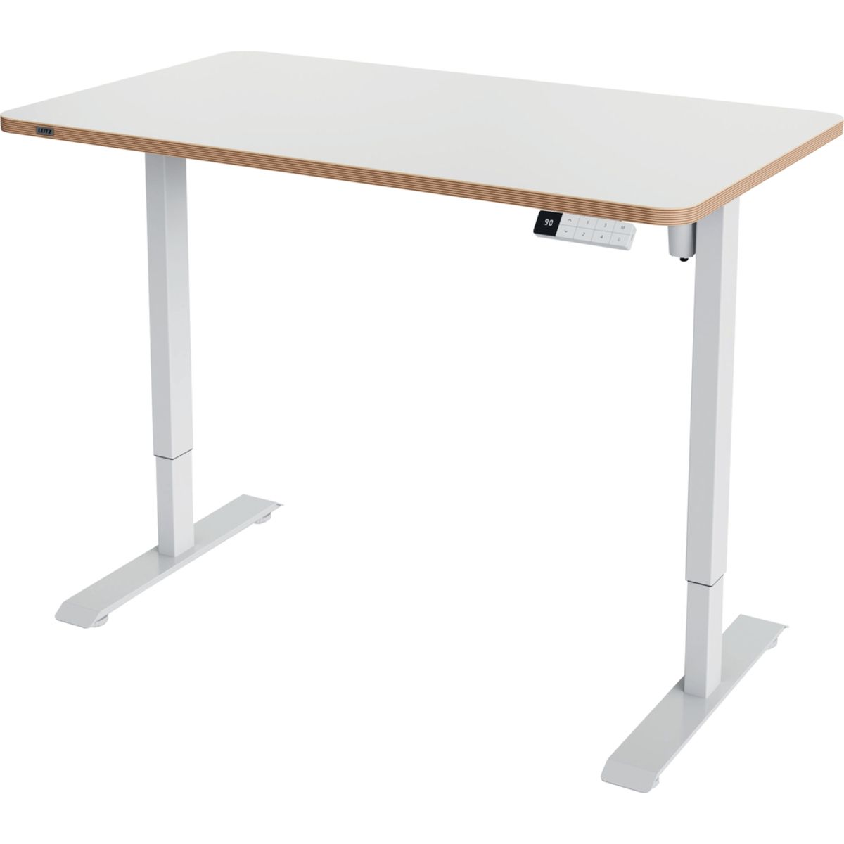 6770-00-01 - Escritorio Leitz ERGO 120x70cm altura regulable el�ctricamente 72 a 118cm , puertos Usb-A y Usb-C, Blanco. (6770-00-01)