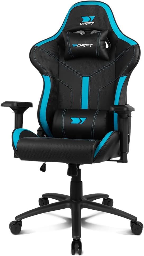 DR350BL - Silla Drift Gaming EXPERT. Estructura robusta. Reposabrazos 4D ajustables. Dise�ado para largas horas de juego o de trabajo. Respaldo reclinable desde los 90 hasta los 135 grados. Soporta hasta 150 kilos. NEGRA AZUL (DR350BL)
