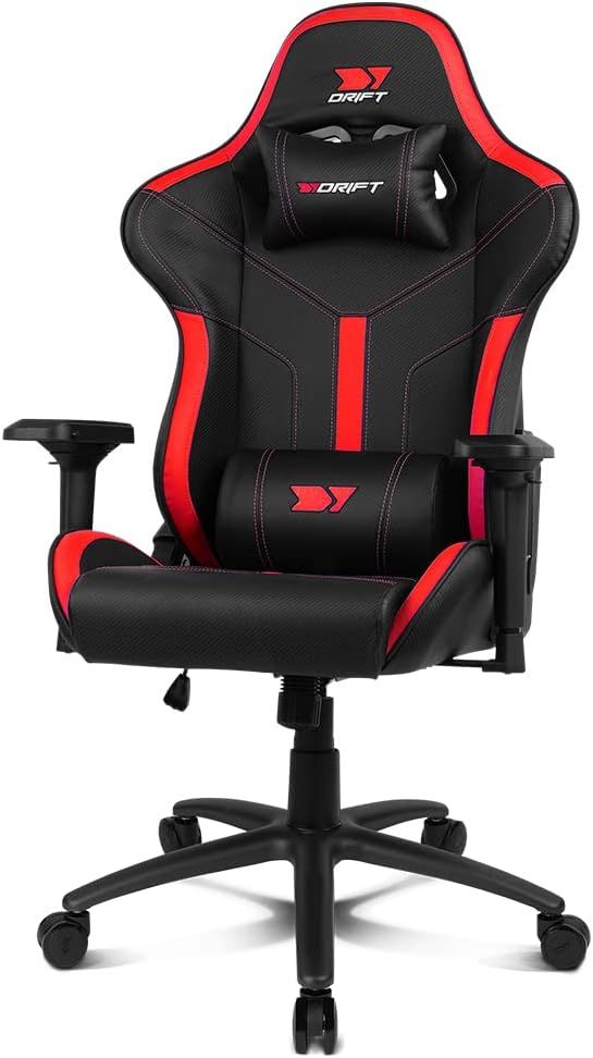 DR350BR - Silla Drift Gaming EXPERT. Estructura robusta. Reposabrazos 4D ajustables. Dise�ado para largas horas de juego o de trabajo. Respaldo reclinable desde los 90 hasta los 135 grados. Soporta hasta 150 kilos. NEGRA ROJA (DR350BR)