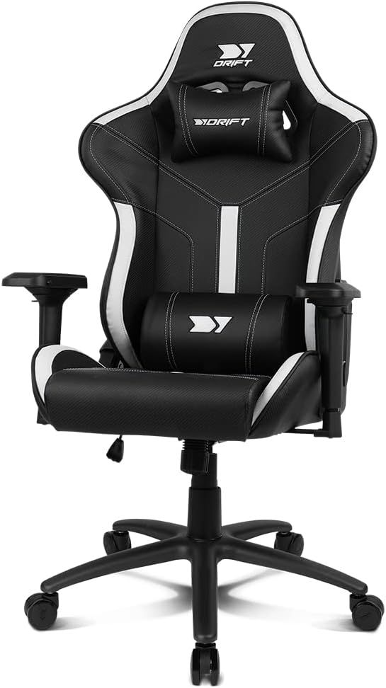 DR350BW - Silla Drift Gaming EXPERT. Estructura robusta. Reposabrazos 4D ajustables. Dise�ado para largas horas de juego o de trabajo. Respaldo reclinable desde los 90 hasta los 135 grados. Soporta hasta 150 kilos. NEGRA BLANCO (DR350BW)