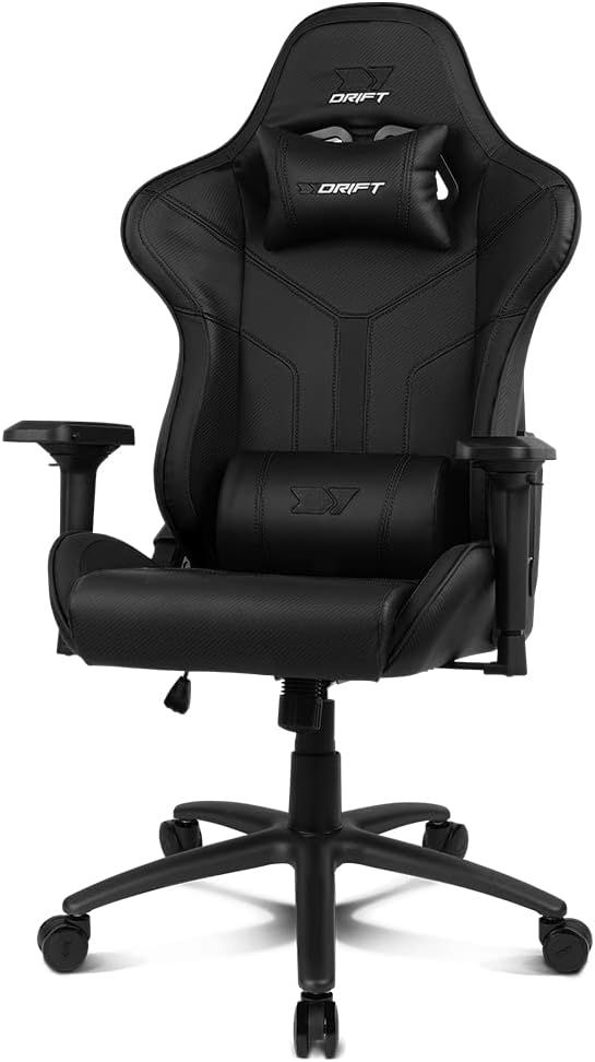 DR350BK - Silla Drift Gaming. respaldo reclinable desde los 90 hasta los 135�. Ajustables tanto en altura, como �ngulo lateral, pudi�ndose regular tambi�n hacia delante y hacia atr�s. EXPERT.NEGRA. (DR350BK)