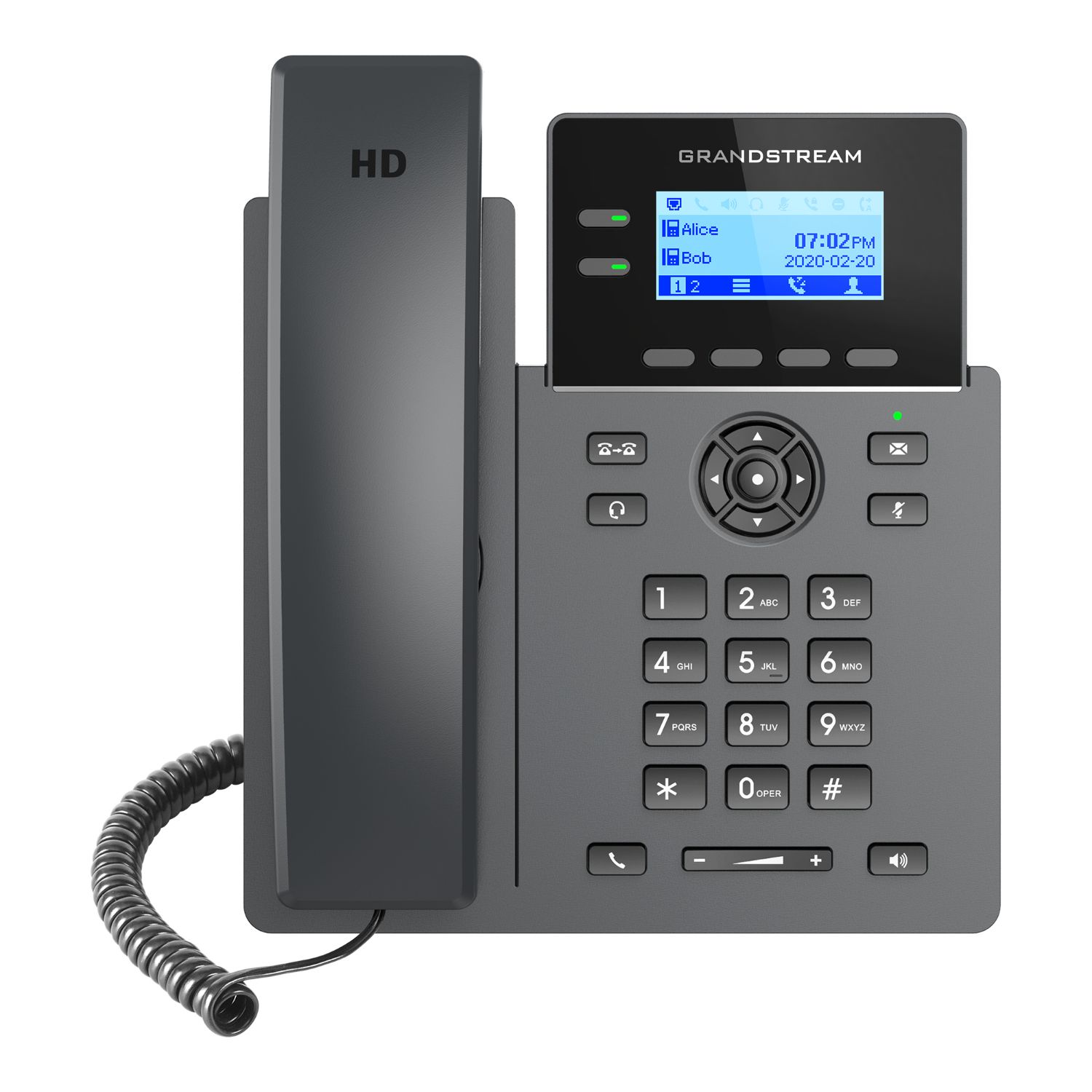 GRP2602P - Tel�fono IP Grandstream con 2 cuenta SIP, 2 teclas de l�nea, PoE incorporado, Audioconferencia de 3 v�as, Compatibilidad con Electronic Hook Switch (EHS) para auriculares Plantronics, Jabra y Sennheiser. (GRP2602P)