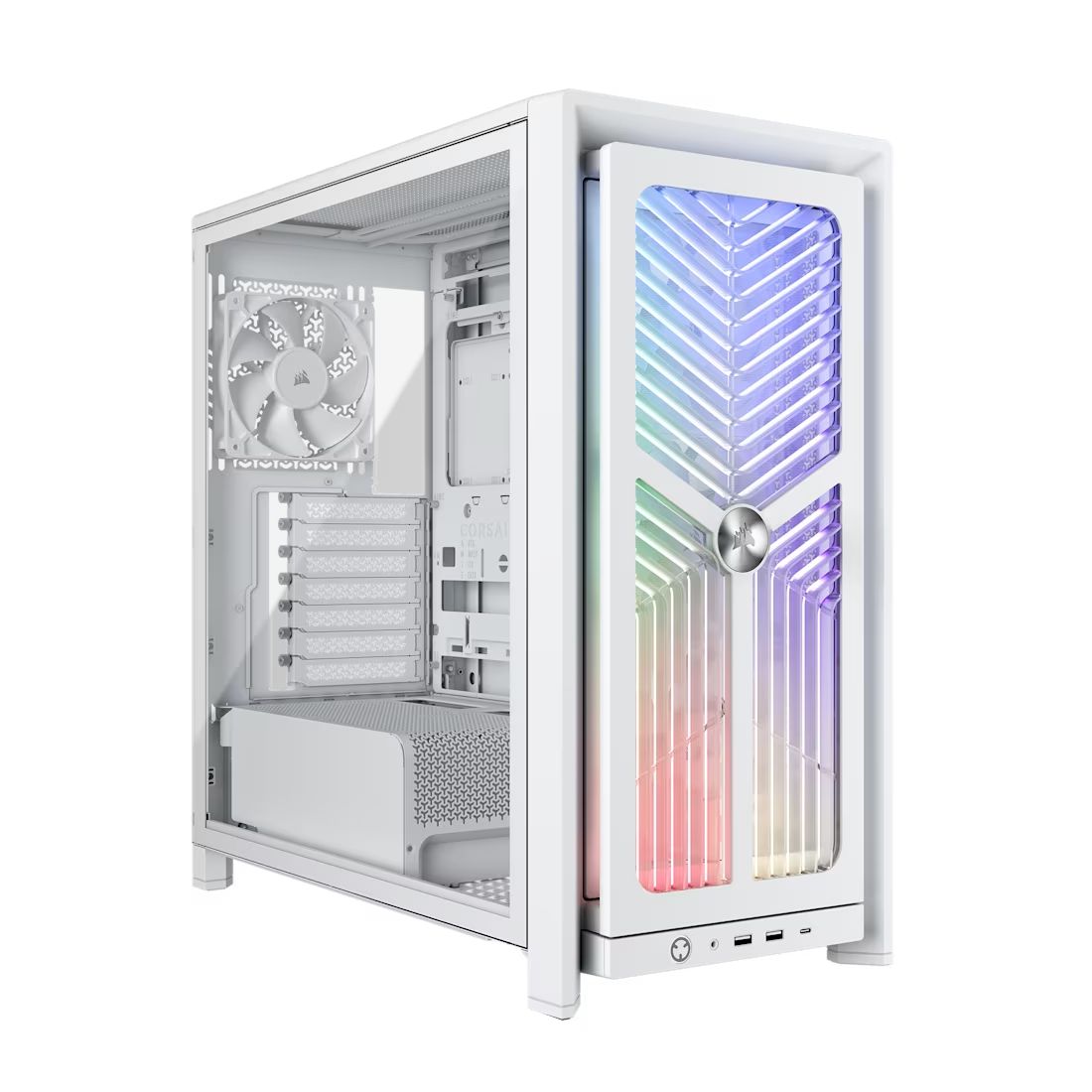 CC-9011303-WW - Caja Corsair FRAME 4000X RS ARGB Panel Lateral de Cristal Templado 1xUSB-A 3.1 1xUSB-C 3.2 ATX Blanca (CC-9011303-WW)