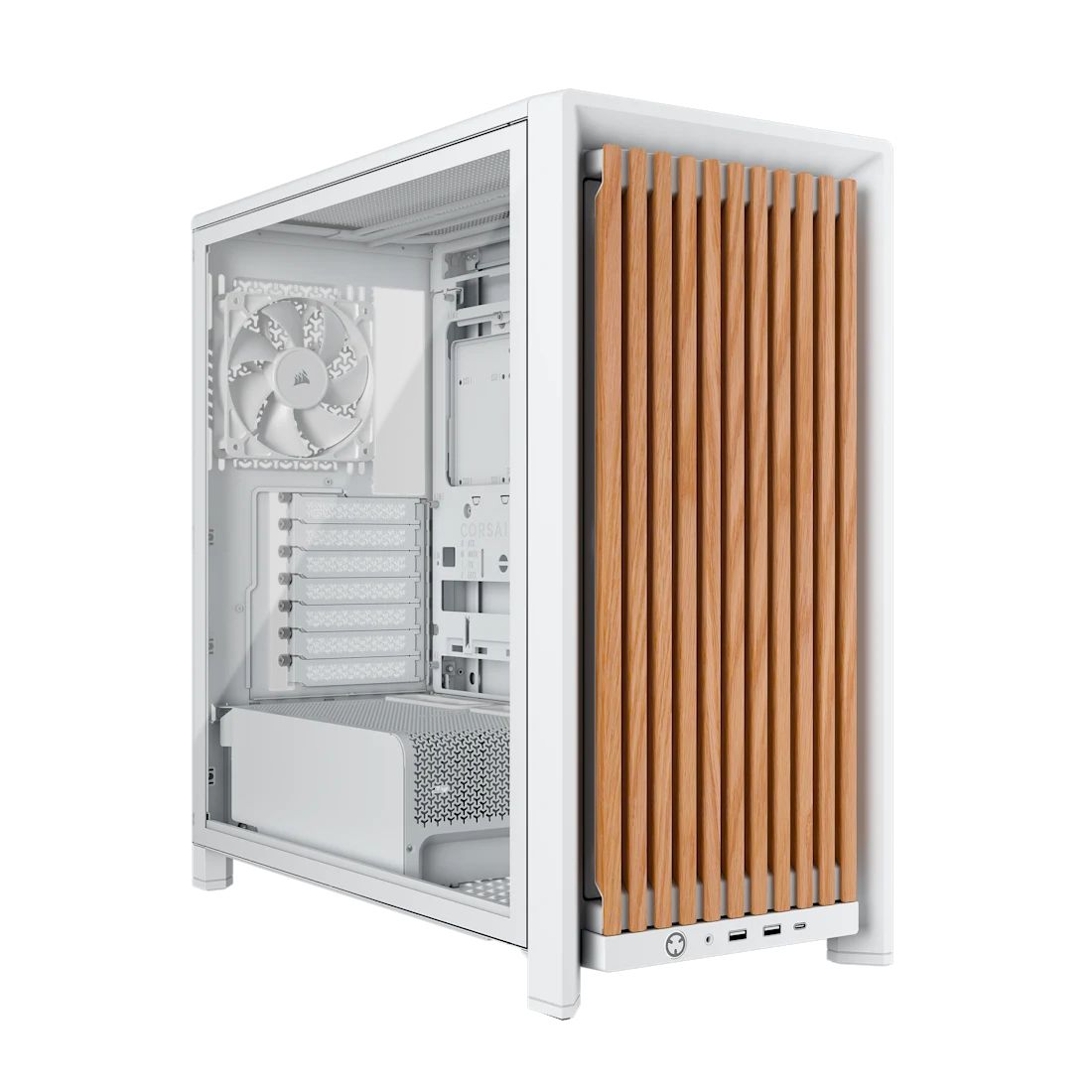 CC-9011341-WW - Caja Gaming Corsair FRAME 4000D RS Panel Lateral de Cristal Templado 2xUSB-A 3.0 1xUSB-C 3.2 ATX EATX Mini-ITX mATX Blanca (CC-9011341-WW)