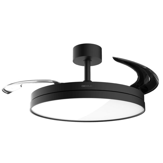 A01_EU01_124549 - Ventiladro Techo Cecotec EnergySilence Aero 2440 Invisible Pure Black, 3aspas retr�ctiles y di�metro de 42