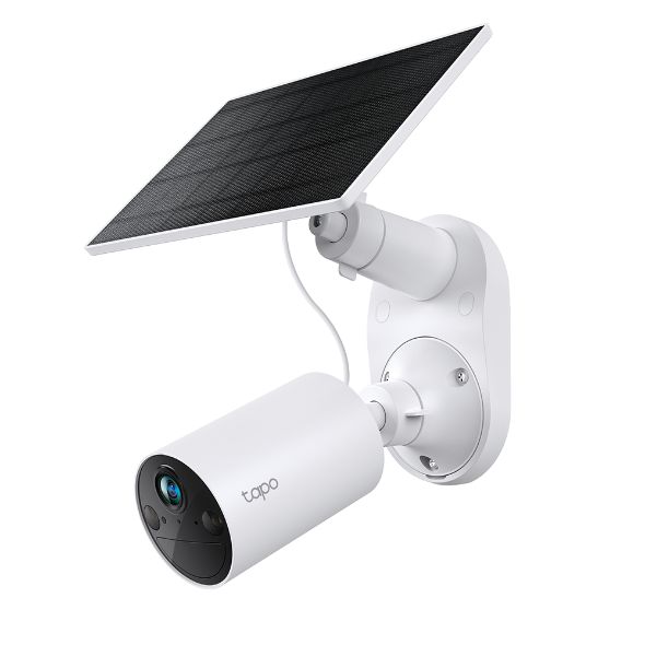 TC82 KIT - C�mara IP TP-Link 2K 3mp H.264 Sensor CMOS Panel Solar Altavoces/Micr�fono Integrados IP65 WiFi Interior/Exterior Visi�n Nocturna 9.1m LED IR Techo/Pared Blanca (TC82 KIT)