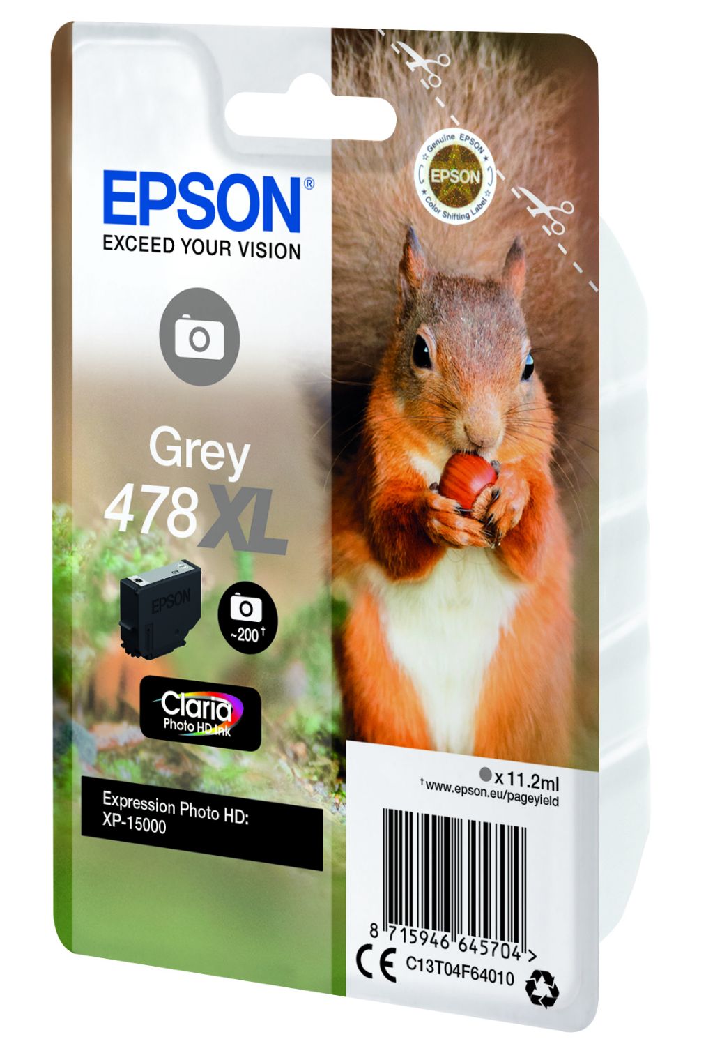 C13T04F64010 - Tinta Epson 478XL Claria Photo HD Gris (C13T04F64010)