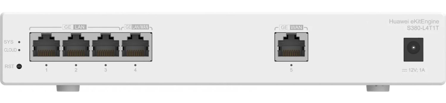 98012177 - Switch Huawei S380-L4T1T 4xRJ45 GbE Rack Gris (98012177)