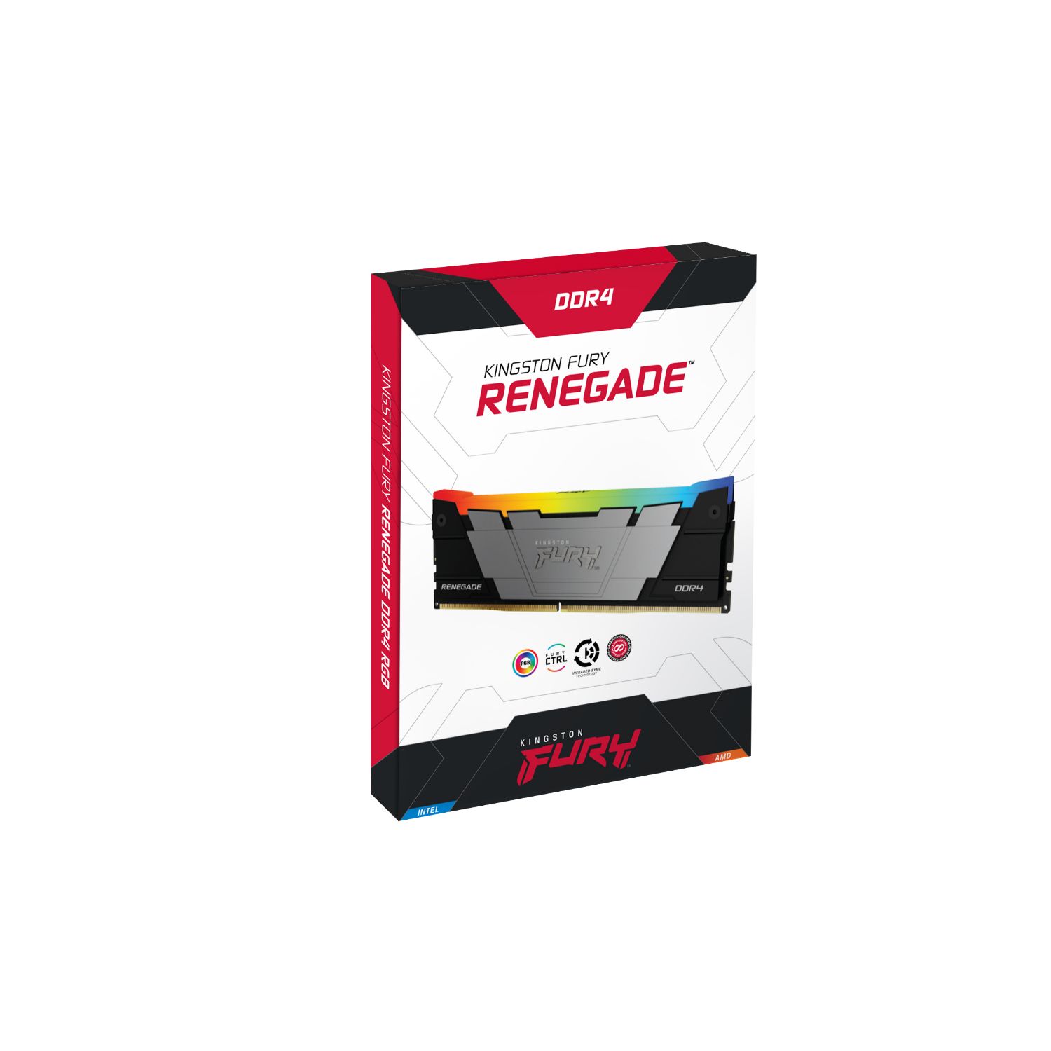 KF440C19RB2A/8 - Mdulo Kingston Renegade Fury DDR4 8Gb 4000MHz RGB 288-pin DIMM CAS 19 PC/Servidor (KF440C19RB2A/8)