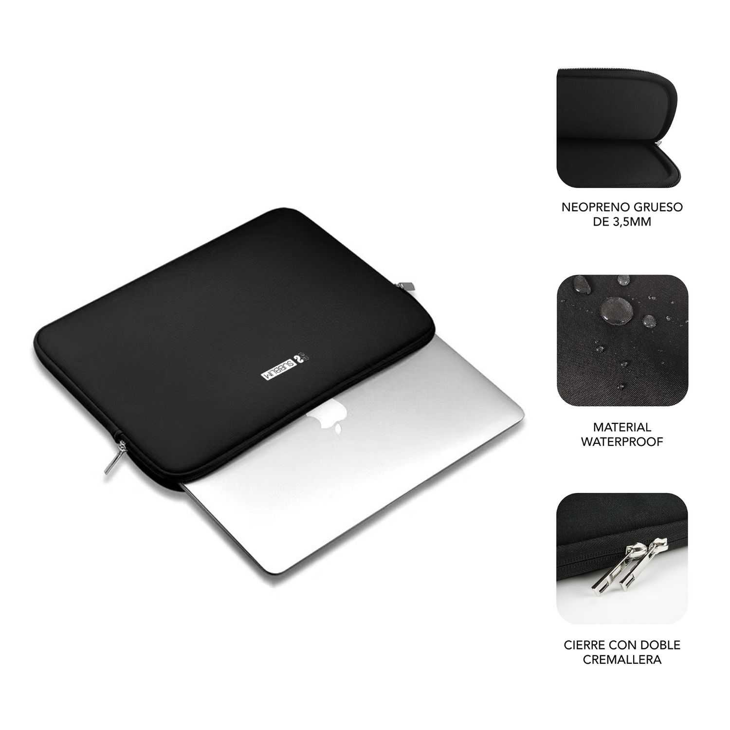 SUBLS-SKIN115 - Funda SUBBLIM Business Laptop Sleeve Neoprene V2 Neopreno hasta 15.6
