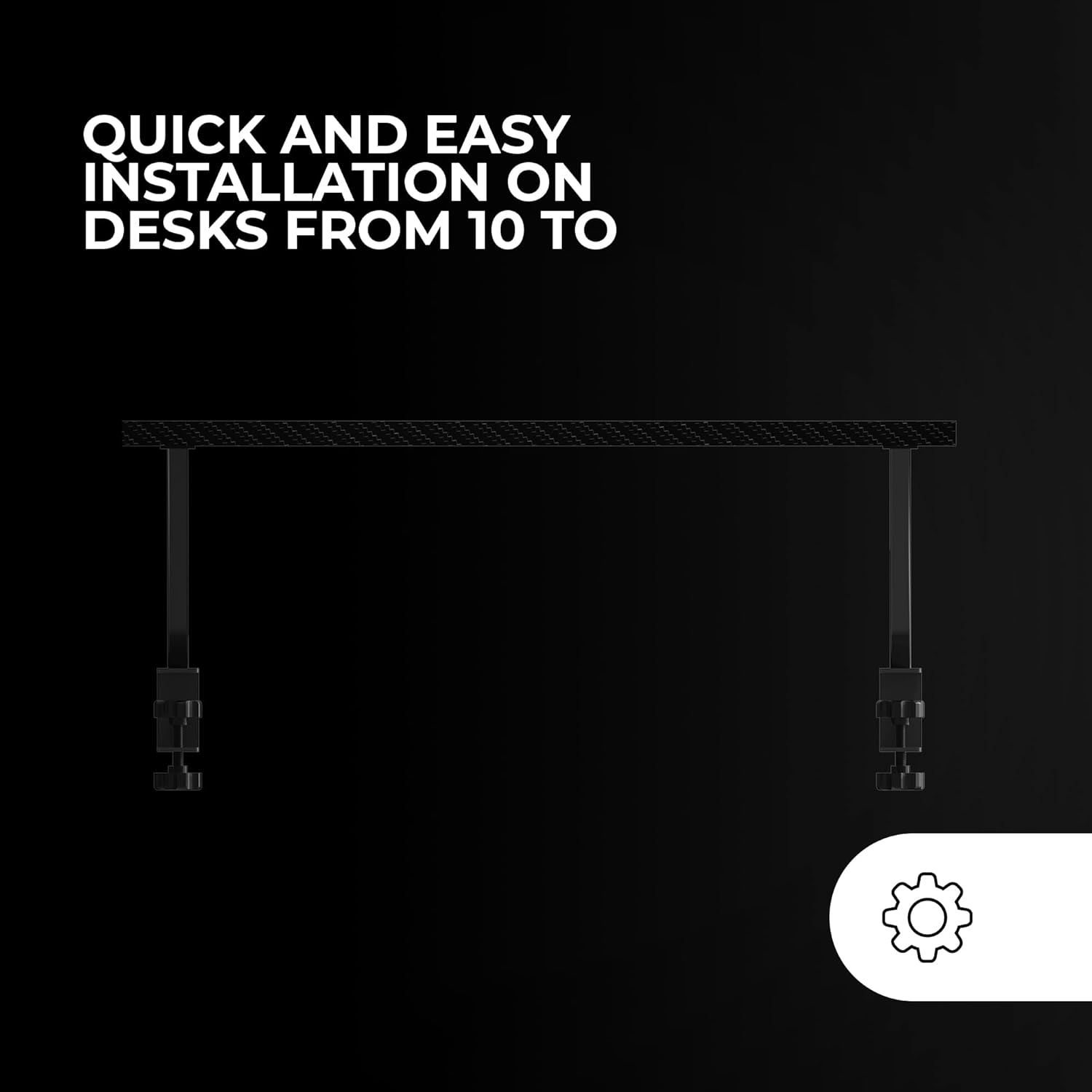 MGDS - Soporte Elevador Mars Gaming para Monitor Negro (MGDS)