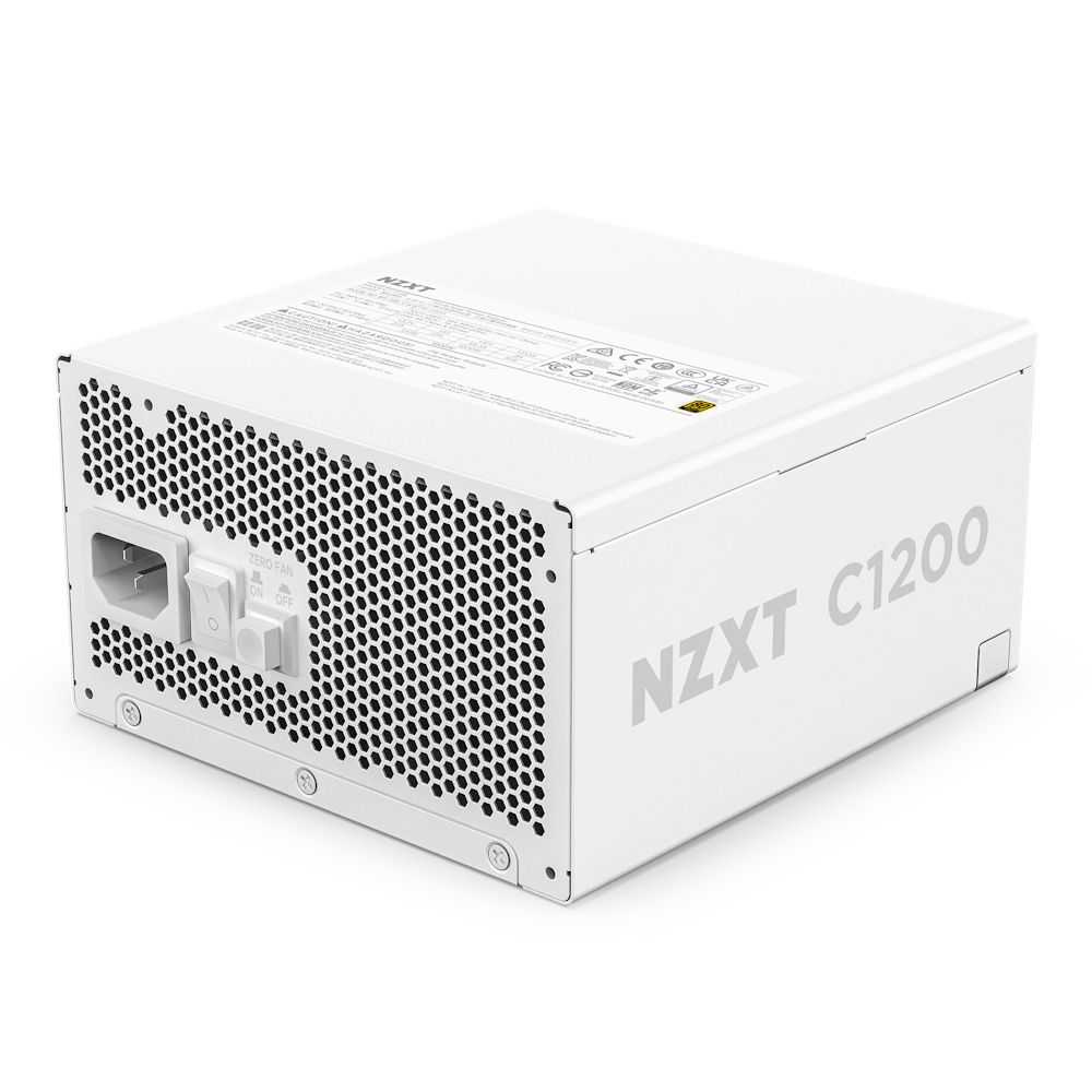 PA-2G2BW-EU - Fuente NZXT C1200 1200W ATX PFC Activo 91.6% 24-pin ATX 4xMolex 80 Plus Gold Blanca (PA-2G2BW-EU)