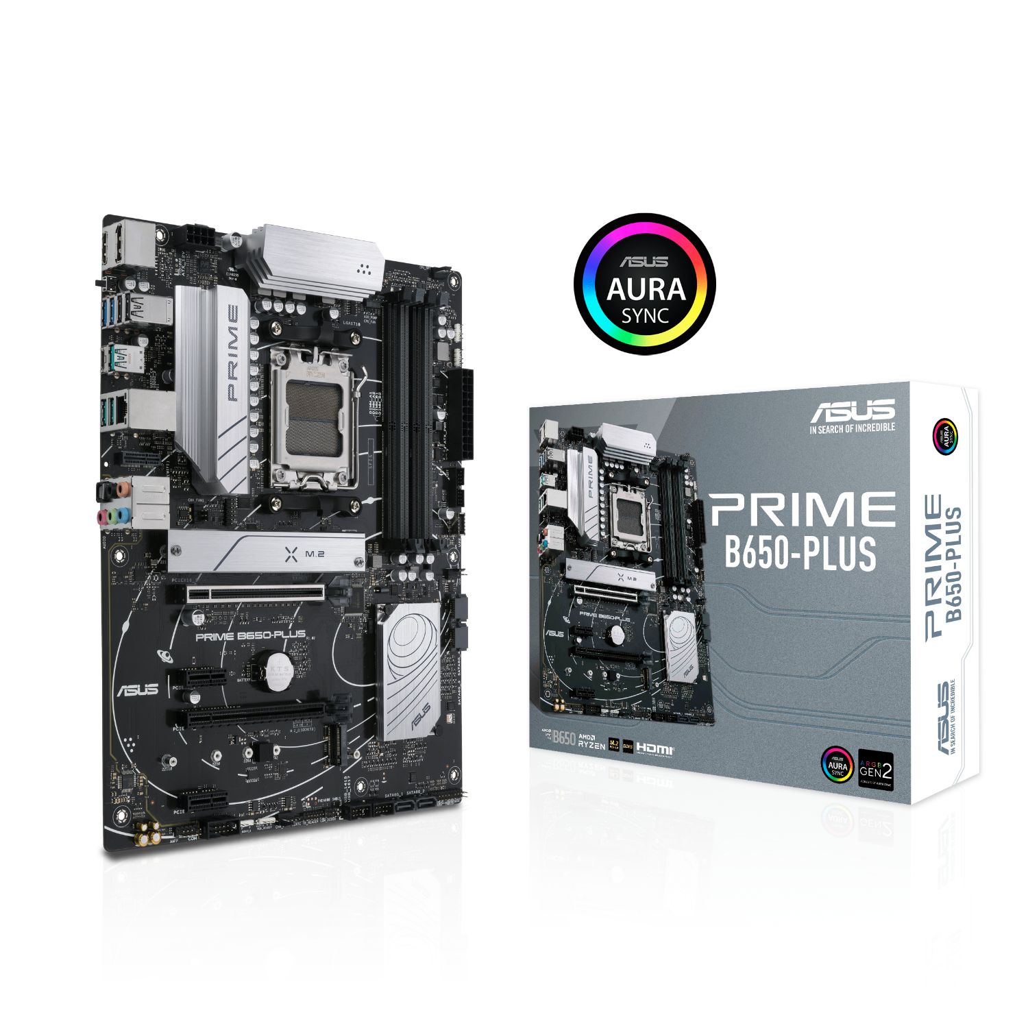 90MB1BS0-M0EAYC - Placa base ASUS PRIME B650-PLUS-CSM: (AM5) 4xDDR5 M.2 SATA3 PCIe USB 2.0 USB-A 3.0/3.1 USB-C 3.1 DP 1.4 HDMI 2.1 RJ45 7.1 ATX 2.5 Gigabit Ethernet