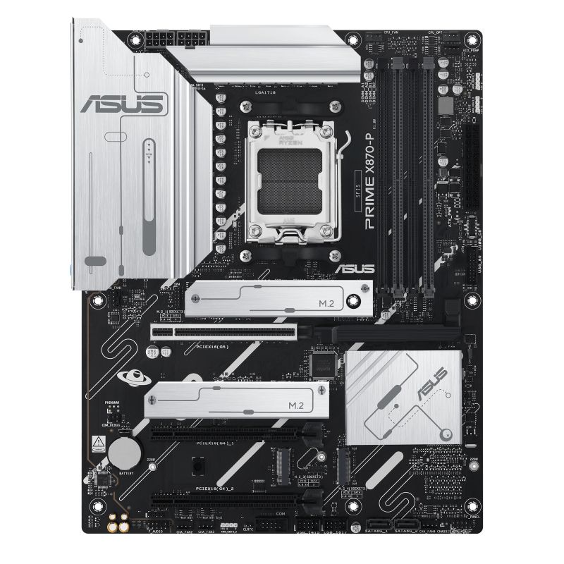 90MB1IT0-M0EAY0 - Placa base ASUS PRIME X870-P: (AM5) 4xDDR5 M.2 SATA3 PCIe USB 2.0 USB-A 3.0/3.1 USB-C 4.0 DP 1.4a HDMI 2.1 RJ45 7.1 ATX 2.5 Gigabit Ethernet