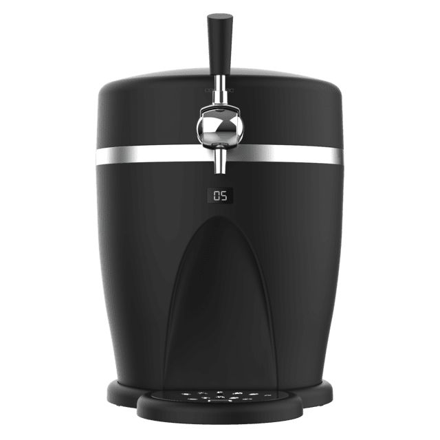 A01_EU01_100008 - Grifo Dispensador CECOTEC BeerFlow 5000, de cerveza, 60W que mantiene la temperatura de 3C a 6C, compatible con barriles universales presurizados de 5L, asa y bandeja recogegotas extrables, y pies antideslizantes para mayor estabilidad(A01_EU01_100008)