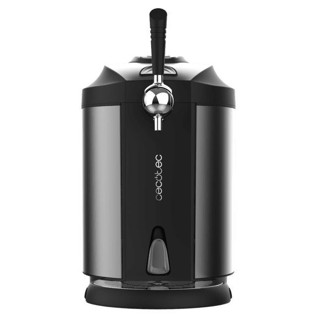 A01_EU01_100009 - Grifo Dispensador CECOTEC BeerFlow Steel 5000, de cerveza, con acabados de acero inoxidable de 65 W con temperatura ajustable de 2C a 12C, compatible con barriles universales presurizados y no presurizados de 5L, (A01_EU01_100009)