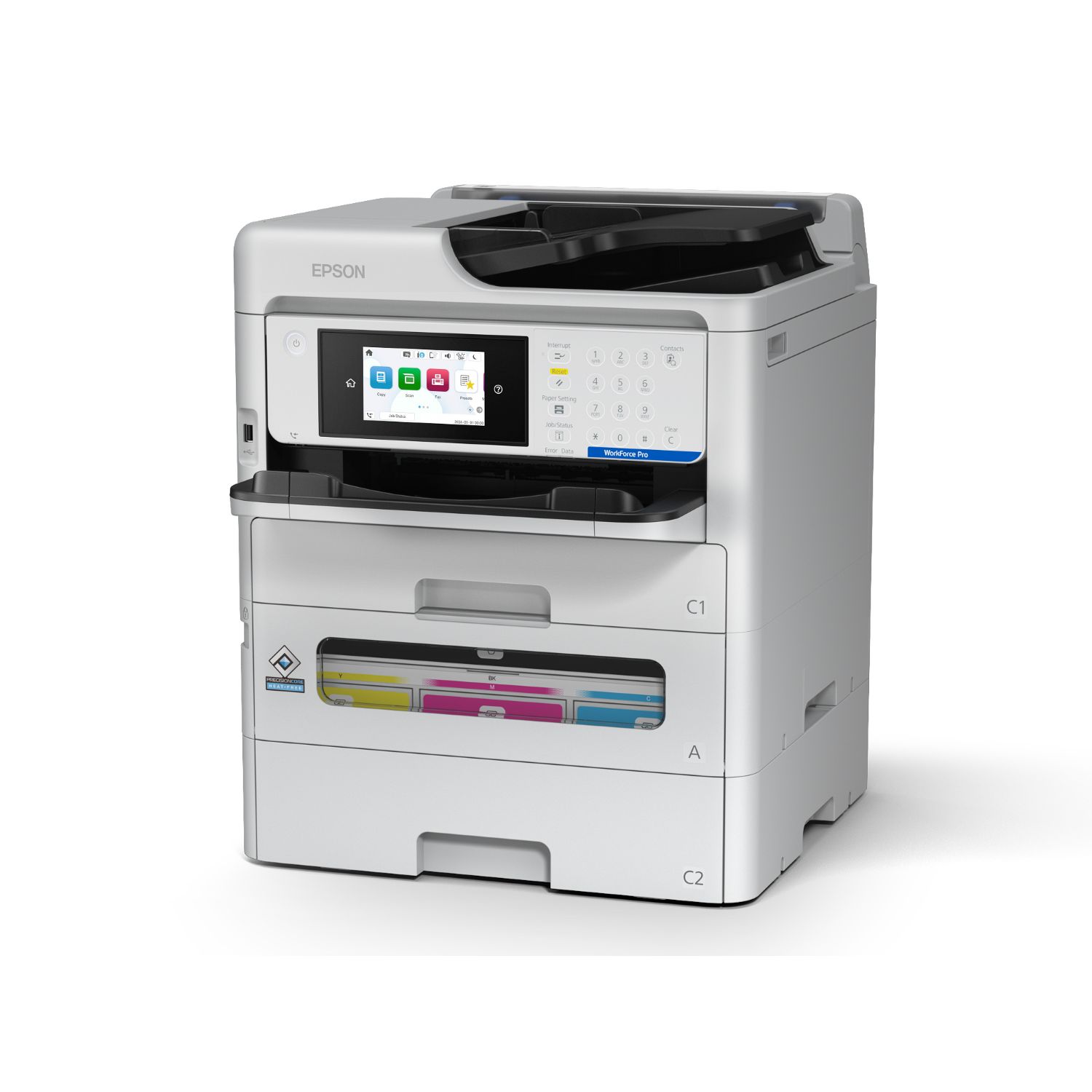 C11CK19401 - Multifuncin Epson WorkForce Pro EM-C800RDWF A4 Color USB 2.0 WiFi Ethernet GbE Impresin Mvil Fax Dplex Blanca (C11CK19401)