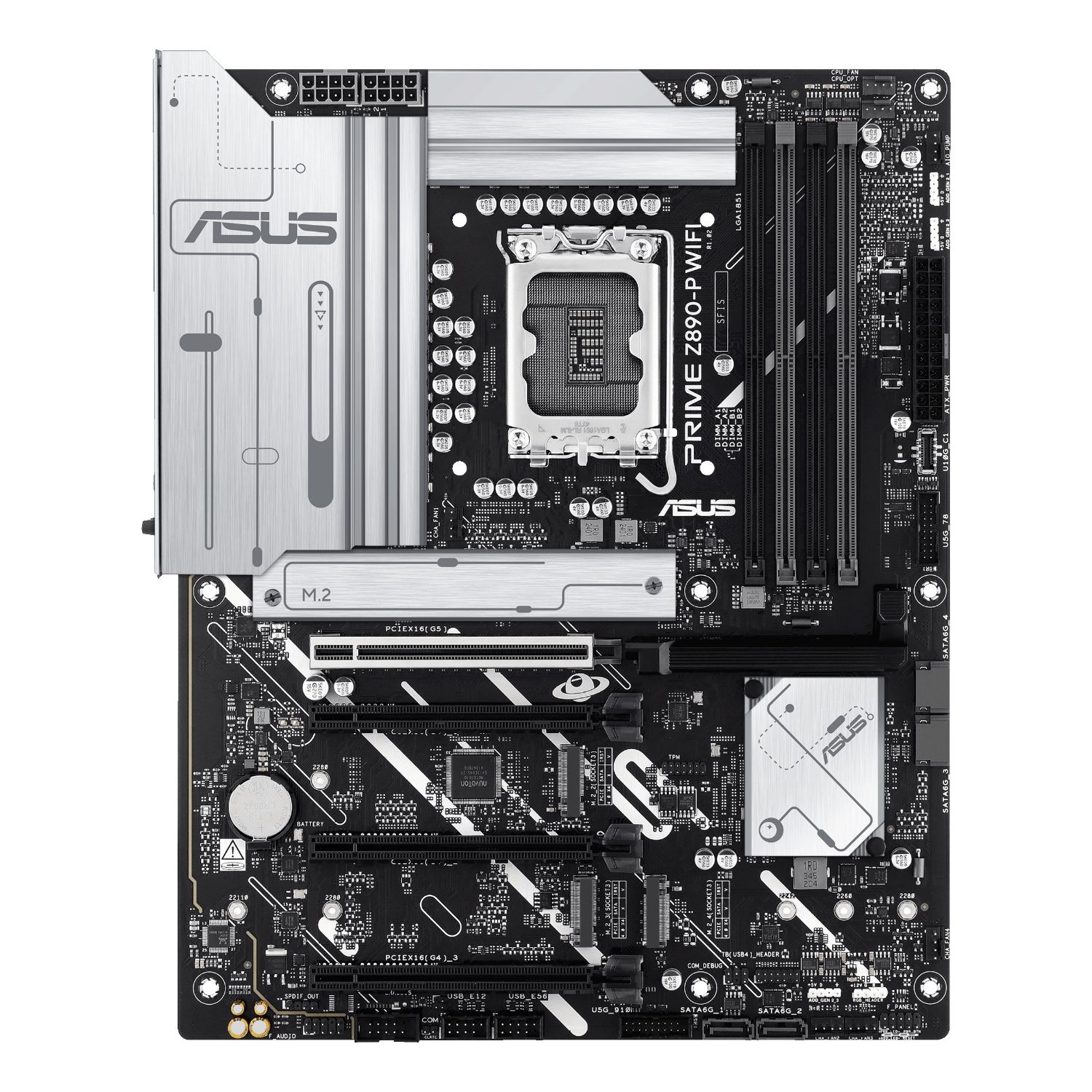 90MB1I70-M0EAY0 - Placa base ASUS PRIME Z890-P WIFI: (1851) 4DDR5 M.2 SATA3 PCIe USB-A/C DP HDMI 7.1 ATX WiFi 7 Bluetooth 5.4 Ethernet 2.5GbE