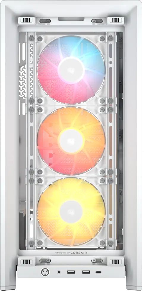 CC-9011297-WW - Caja Gaming Corsair Frame 4000D RS ARGB Ventana Lateral de Cristal Templado 2xUSB-A 3.0 1xUSB-C 3.1 ATX EATX mATX Mini-ITX Blanca (CC-9011297WW)