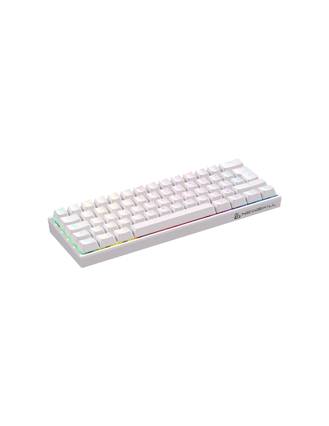 NS-KB-PYROSV2-IV - Teclado Gaming Newskill Pyros V2 RGB 2.4GHz Bluetooth Blanco (NS-KB-PYROSV2-IV)