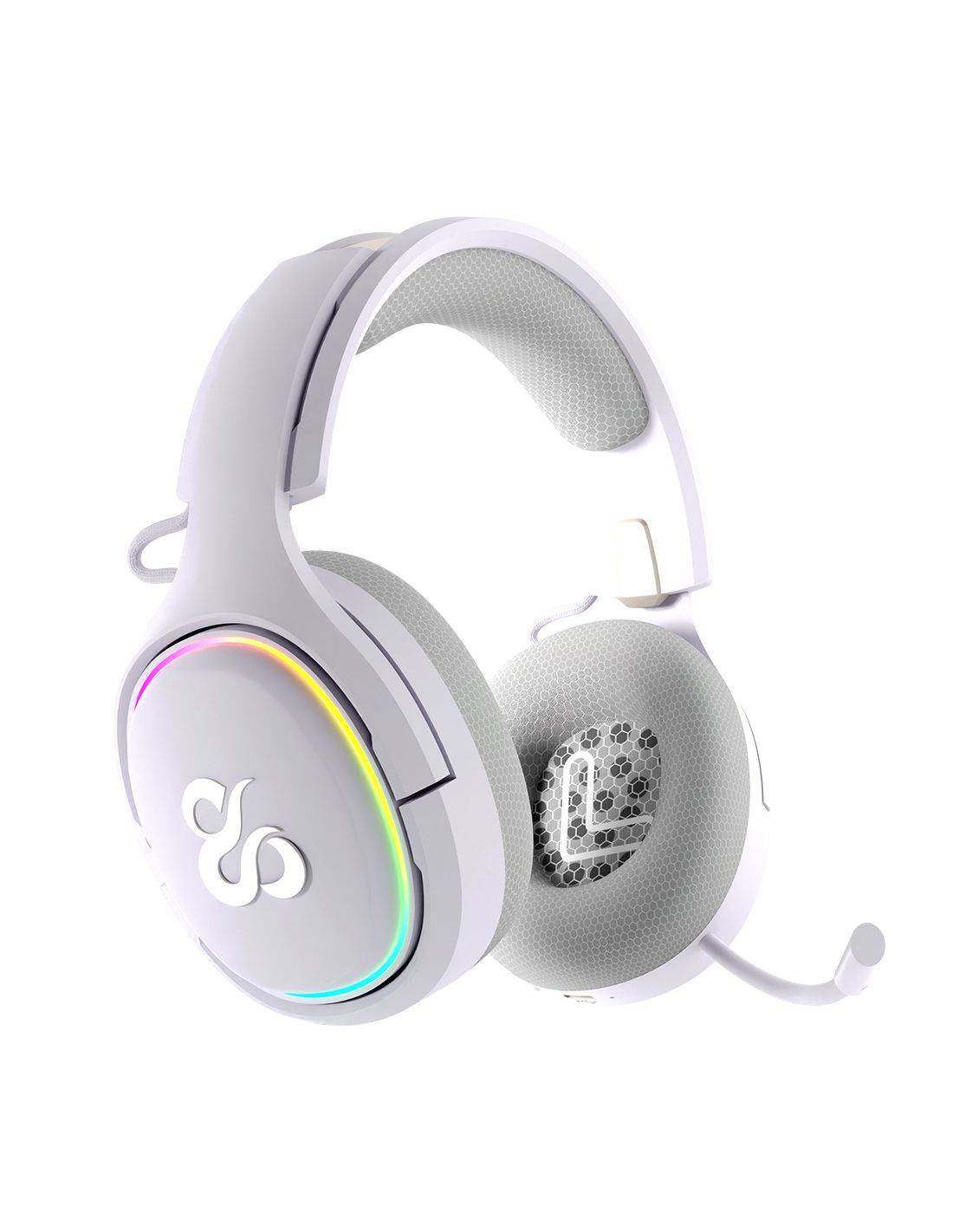 NS-HS-ATON-WH - Auriculares+Micrfono Gaming Newskill Ivory 2.4GHz Bluetooth 5.0 Blanco (NS-HS-ATON-WH)
