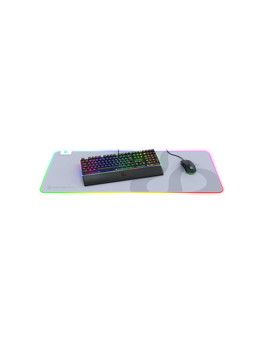 NS-MP-NEMESISV2-IVORY-XL - Alfombrilla Newskill Nemesis V2 XL RGB 960x360x4mm Ivory (NS-MP-NEMESISV2-IVORY-XL)