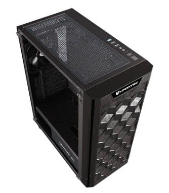 NF-CS-AZIR-B - Caja Gaming Nfortec Azir Ventana Lateral de Cristal Templado 2xUSB 2.0 1xUSB 3-0 ATX mATX ITX Negra (NF-CS-AZIR-B)