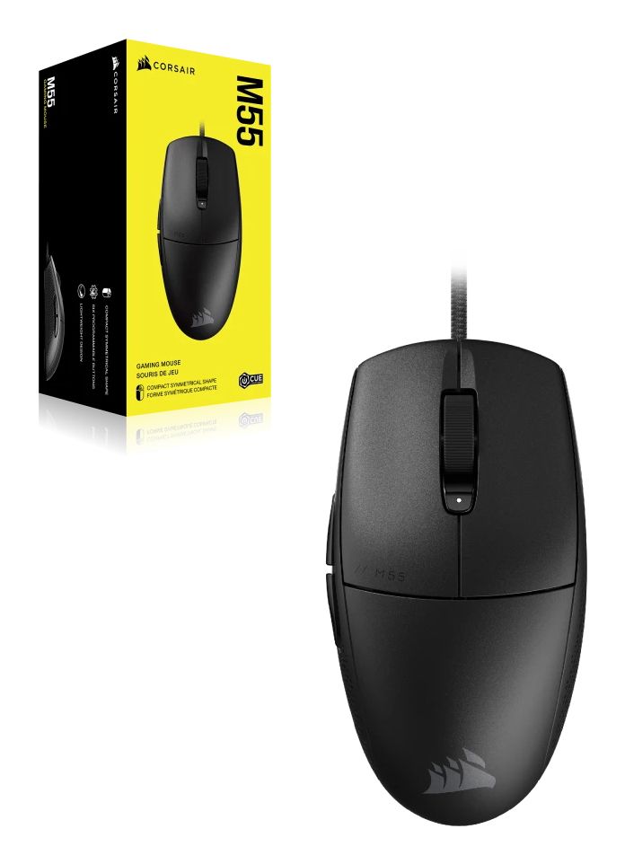 CH-930F000-WW - Ratn Gaming Corsair M55 Diestro ptico USB-A 16000dpi 6 Botones Negro (CH-930F000-WW)