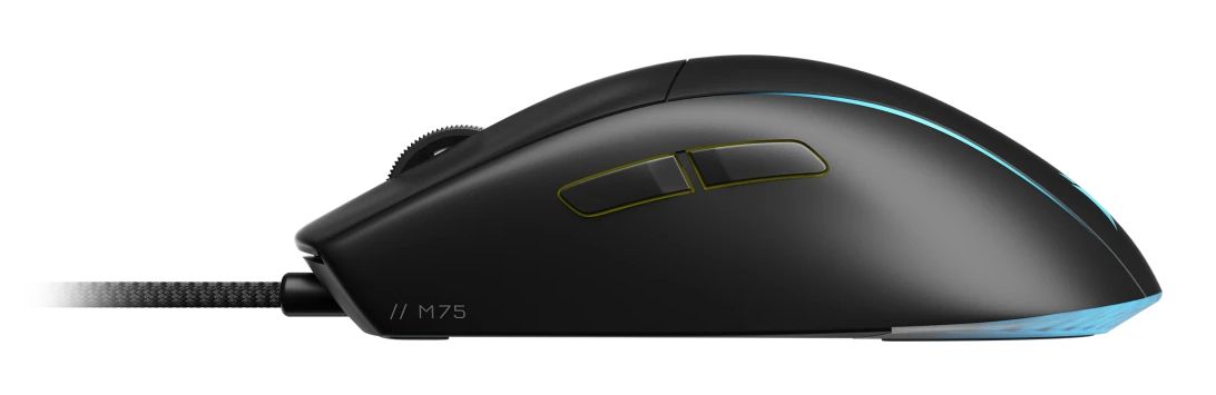 CH-930D010-EU - Ratn Gaming Corsair M75 ptico Diestro RGB USB-A Cable 1.8m 26000dpi Negro (CH-930D010-EU)