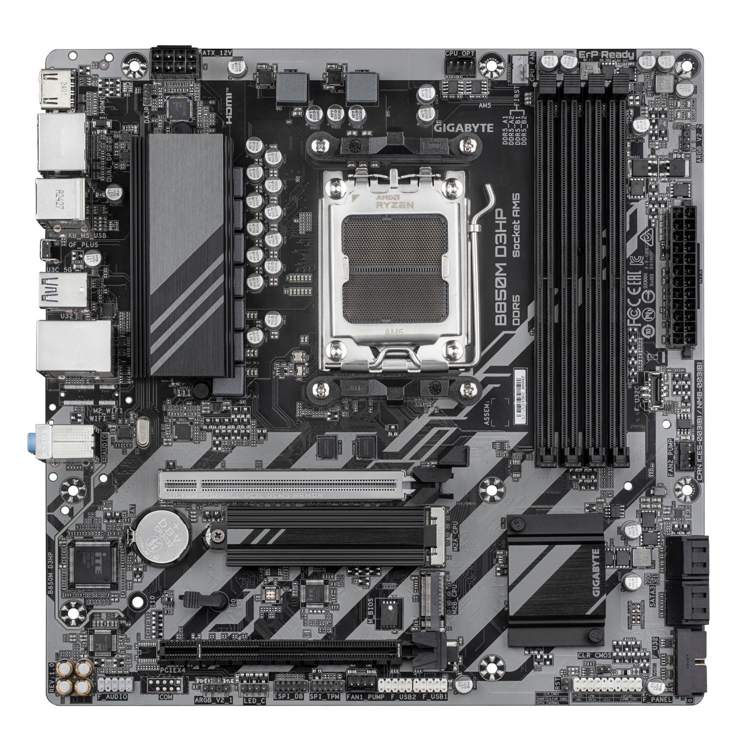 9MB85MHP-00-G10 - GIGABYTE B850M D3HP: (AM5) 4DDR5 SATA3 mATX