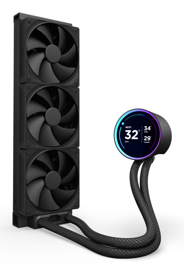 RL-KN36E-B2 - Refrigeracin Lquida CPU NZXT Kraken Elite 360 3x120mm con Pantalla IPS/LCD Negra (RL-KN36E-B2)