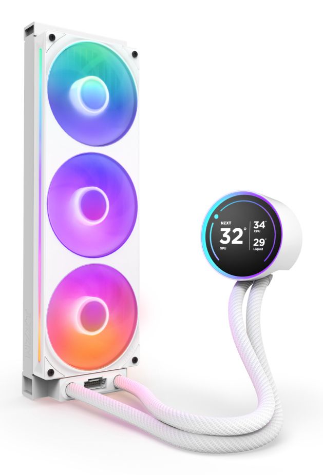 RL-KR36E-W2 - Refrigeracin Lquida CPU NZXT Kraken Elite 360 RGB con Pantalla IPS Blanca (RL-KR36E-W2)