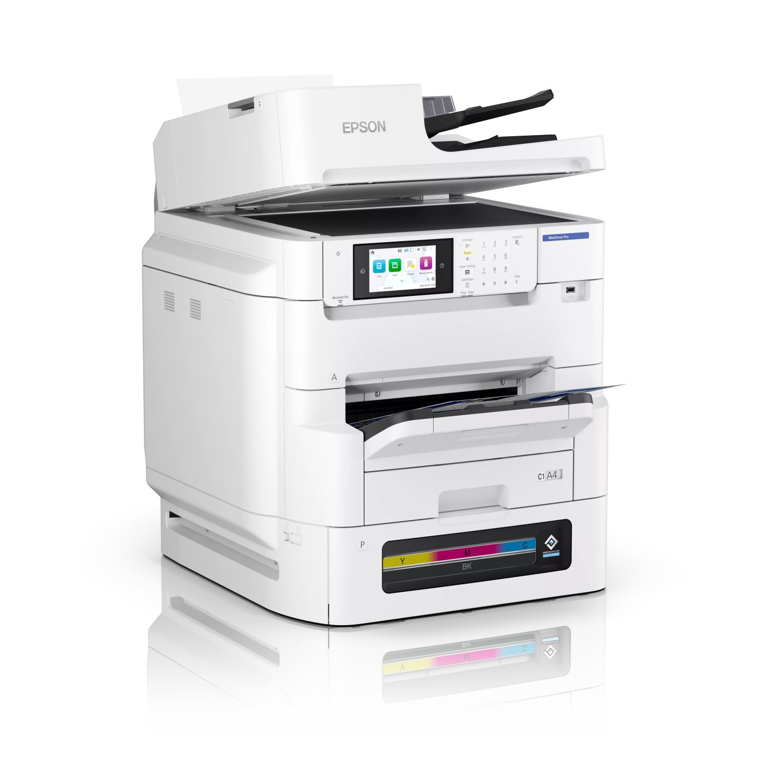 C11CL32401 - Impresora Multifuncin Epson EM-C8101RDWF Pantalla 4800x2400dpi A3 Color ADF USB 3.0 WiFi Ethernet Fax Dplex Blanca (C11CL32401)