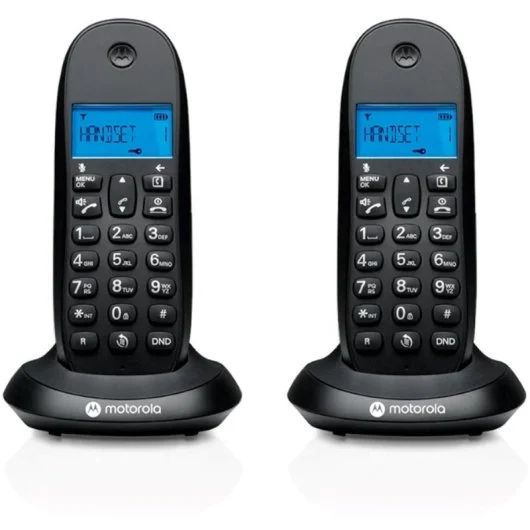 107C1002CB+ - Telfono Inalmbrico Motorola C1002CB+ LCD DECT Digital Pack Duo Negro (107C1002CB+)